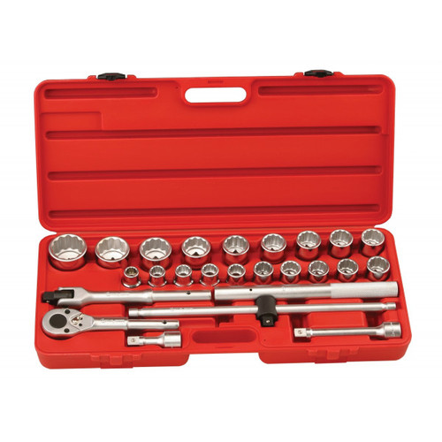 Socket Set 12pt. SQ 3/4" L19mm - 55mm Genius TW-625M (25pcs/set)