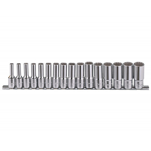 Socket Set 12pt SQ3/8" Genius TW-316MD 16pcs