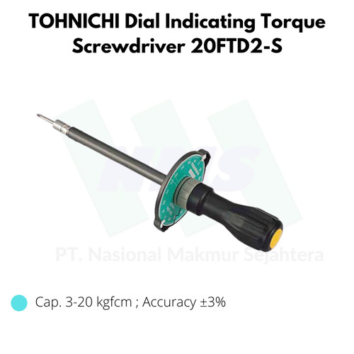 TOHNICHI Dial Indicating Torque Screwdriver 20FTD2-S