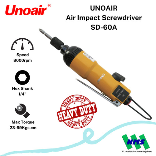 Obeng Angin 1/4 inch Air Screwdriver UNOAIR SD-60A