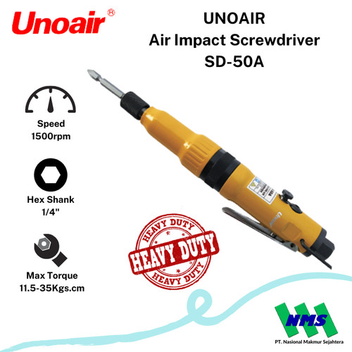 Obeng Angin 1/4 inch Air Screwdriver UNOAIR SD-50A