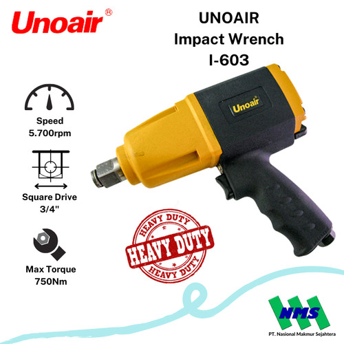 Pembuka Baut Angin 1/2 inch Impact Wrenches UNOAIR I-603