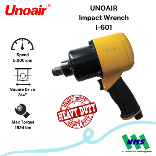 Pembuka Baut Angin 3/4 inch Impact Wrenches UNOAIR I-601