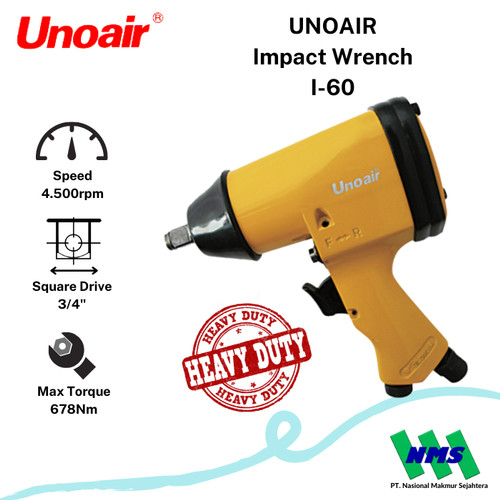 Pembuka Baut Angin 1/2 inch Impact Wrenches UNOAIR I-60