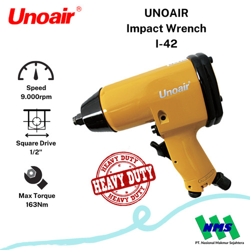 Pembuka Baut Angin 1/2 inch Impact Wrenches UNOAIR I-42