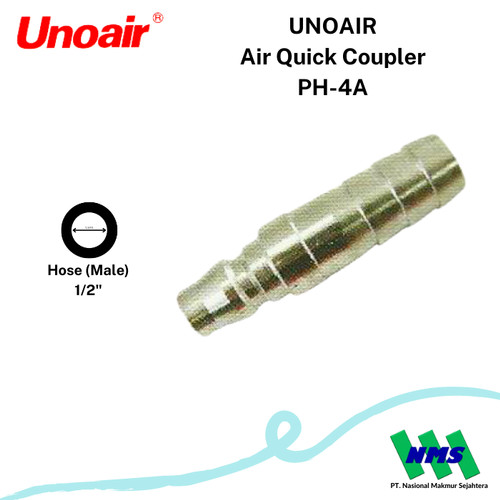 Air Quick Coupler Sambungan Selang Kompresor UNOAIR PH-4A