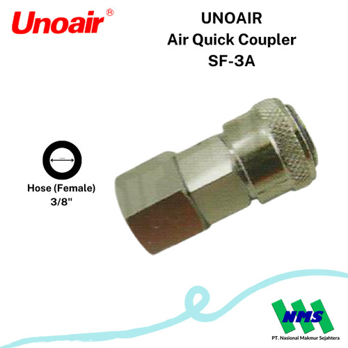 Air Quick Coupler Sambungan Selang Kompresor UNOAIR SF-3A