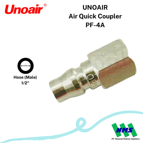 Air Quick Coupler Sambungan Selang Kompresor UNOAIR PF-4A