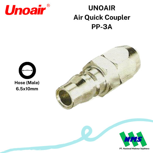 Air Quick Coupler Sambungan Selang Kompresor UNOAIR PP-3A