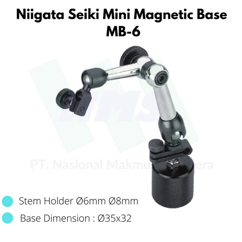 Niigata Seiki Mini Magnetic Base MB-6 Stand Magnet Dial Gauge