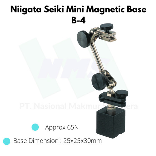 Niigata Seiki Mini Magnetic Base B-4 Stand Magnet Dial Gauge Indicator