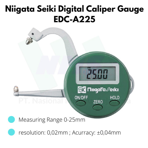 Niigata Seiki Digital Caliper Gauge EDC-A225