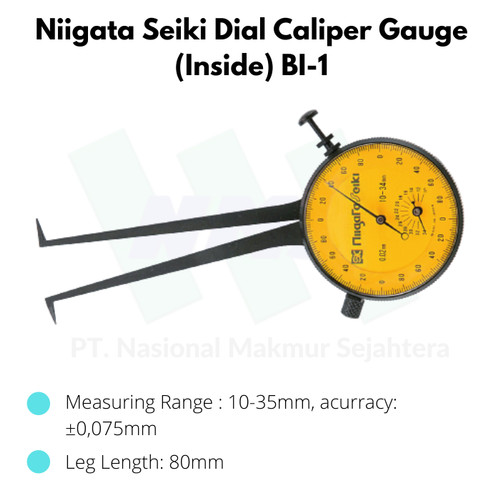 Niigata Seiki Dial Caliper Gauge (Inside) BI-1