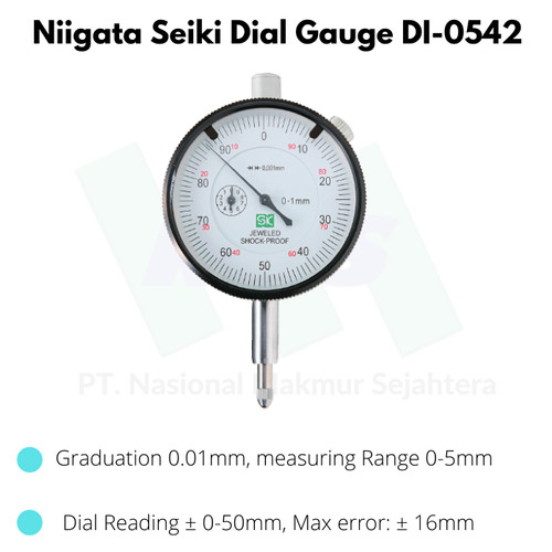 Niigata Seiki Dial Gauge DI-0542