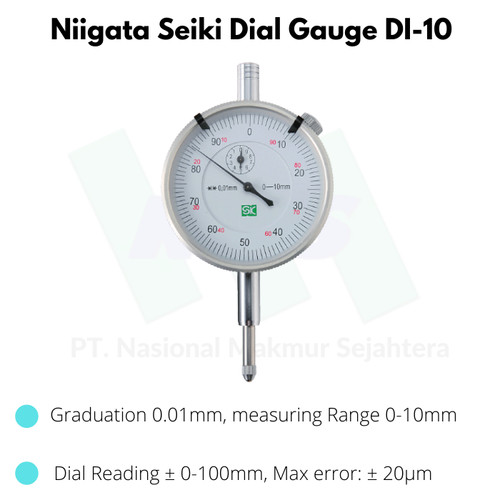 Niigata Seiki Dial Gauge DI-10