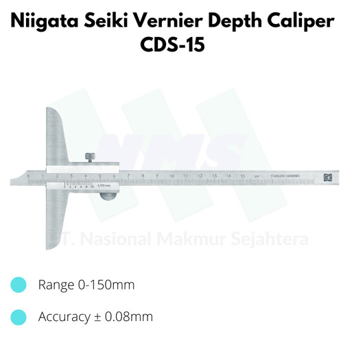 Niigata Seiki Vernier Depth Caliper CDS-15