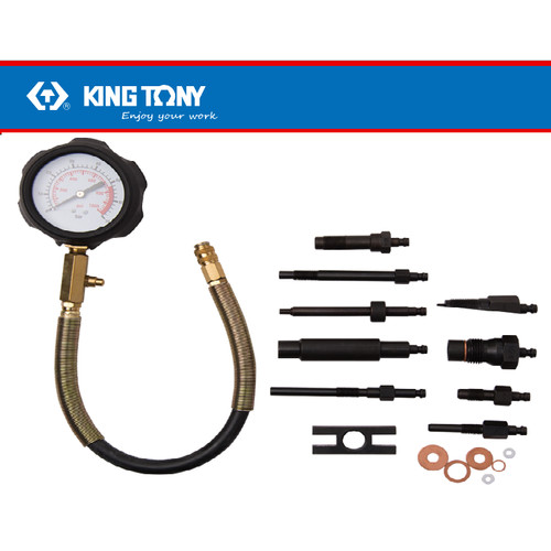 KIT PENGUJI KOMPRESI MESIN DIESEL MURAH 11PC - KING TONY - 09DP2301