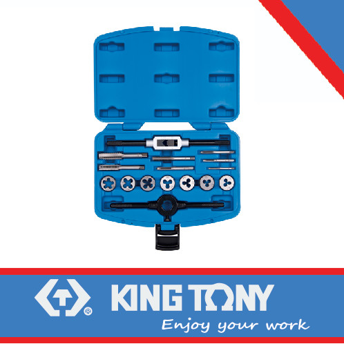 16PC. TAP & DIE SET METRRIC - KING TONY - 012916MQ1