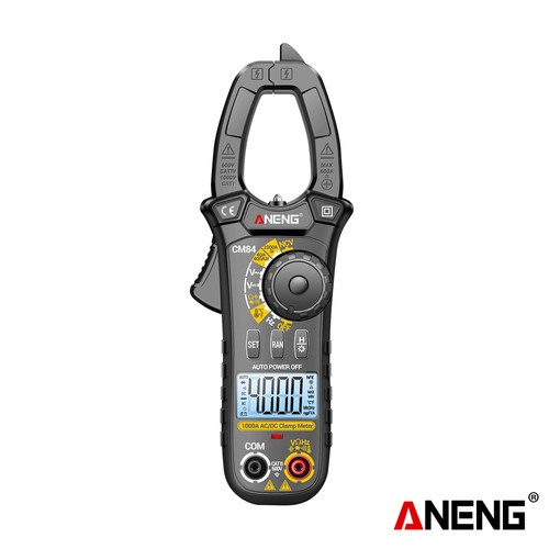 Aneng CM84 Digital Clamp Meter DC/AC Current 4000 Counts MultimeterTester Car Amper Capacitor