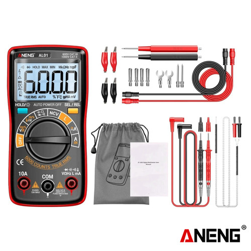 Aneng AL01 Pro Inductance Digital Multimeter 6000 Count True-RMS AC/DC