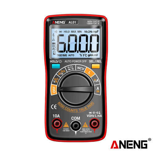 Aneng AL01 Inductance Digital Multimeter 6000 Count True-RMS AC/DC