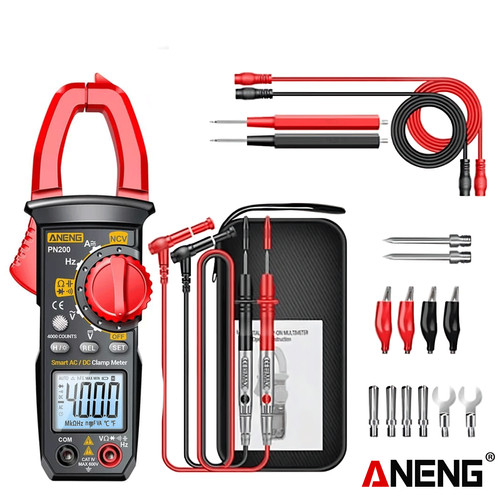 Aneng PN200 Pro Digital Clamp Meter DC/AC 600A Current 4000 Counts Ori