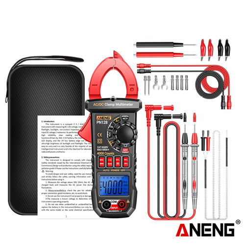 Aneng PN128 Pro Digital Clamp Meter AC Current NCV Multimeter Ammeter