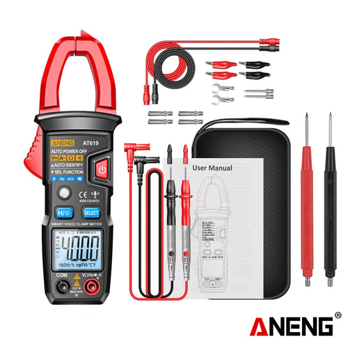 Aneng AT619 Pro Digital Voice Broadcast Multimeter AC Volt Clamp Meter