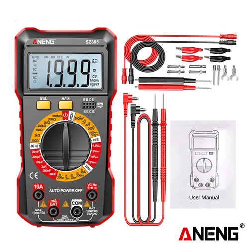 Aneng SZ305 Pro Multifunction Multimeter Digital NCV Battery Detection