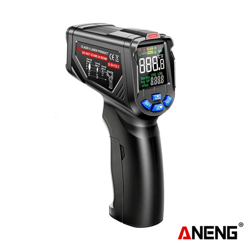 Aneng TH06 Infrared Laser Thermometer High/Low Temperature Gun Ori