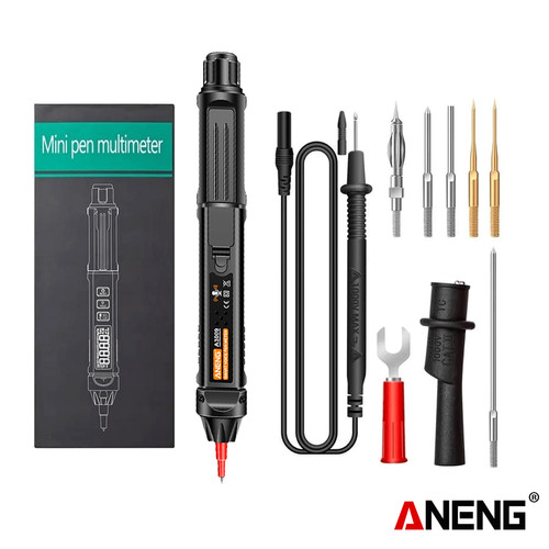 Aneng A3009 Pro Mini Pen Multimeter Voice Broadcast 6000 Counts NCV