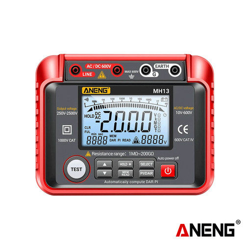 Aneng MH13 Tester Digital Multimeter Megometro Insulation Earth High