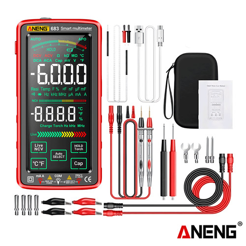 Aneng 683 Pro 6000 Counts Digital Multimeter Smart Touch Screen Diode