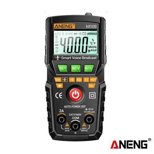 Aneng M109 Digital Multimeter Smart Mini Portable 4000 Counts Original