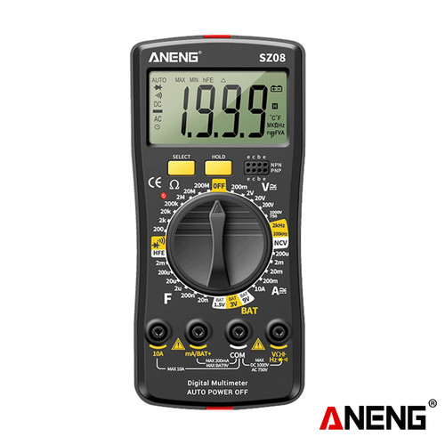 Aneng SZ08 Multimeter Digital UltraThin Storage Voltmeter Original