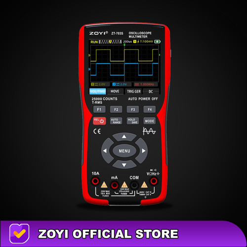 ZOYI ZT703s 2 Channel OSCILLOSCOPE OSILOSKOP Digital Multimeter 50Mhz