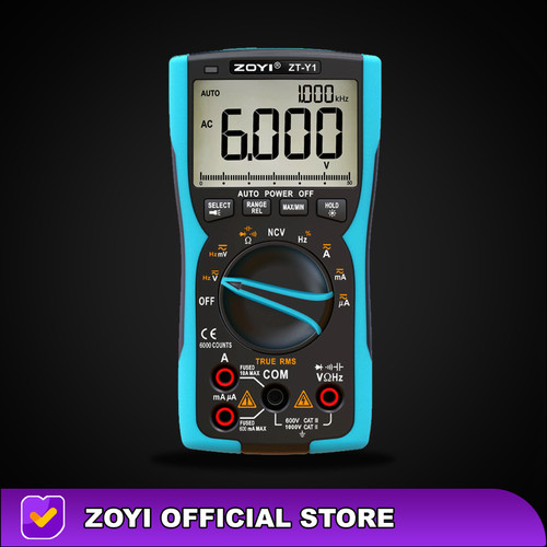 ZOYI ZT-Y1 True RMS Multimeter Digital Multitester Avometer Arus