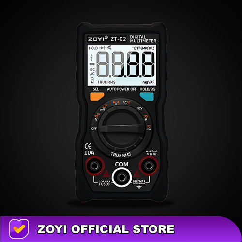 ZOYI ZT-C2 Avometer Digital Multimeter Digital Buzzer Capasitor Diode