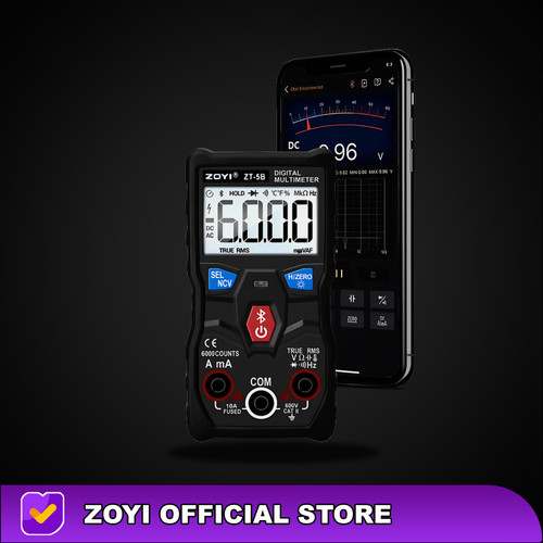 ZOYI ZT-5B Smart Avometer Multitester Multimeter 60MQ 6000uf HZ AC DC