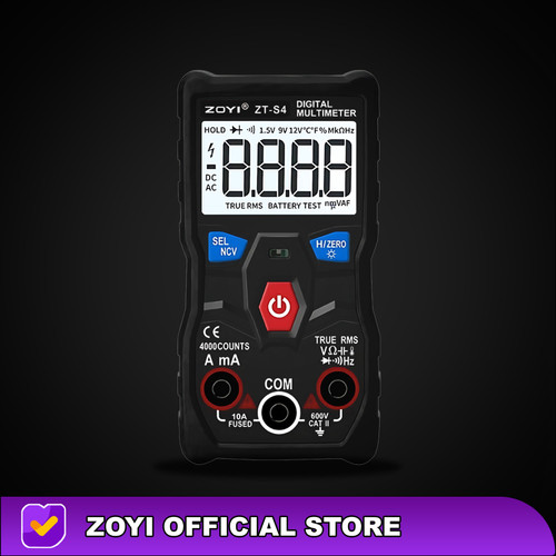 ZOYI ZT-S4 Digital Multimeter Temperature Test NCV 4000 Counts AC DC