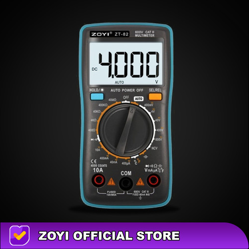 ZOYI ZT-82 Multitester Multimeter Avometer Capasitor Mikrofarad NCV