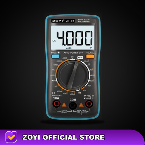 ZOYI ZT-81 Avometer Multimeter Arus Listrik Capasitor Mikrofarad NCV