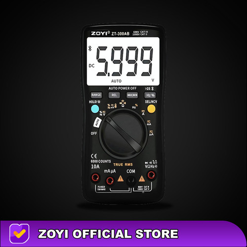 ZOYI ZT-300AB True RMS NCV Upgrade Auto Mutlitester Bluetooth Digital