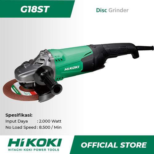 Hitachi Hikoki Angle Grinder / Gerinda Tangan Listrik 200Watt G18ST