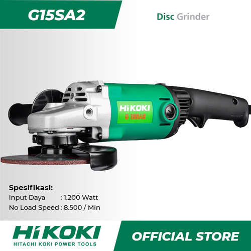 Hitachi Hikoki Angle Grinder / Gerinda Tangan Listrik 1200Watt G15SA2