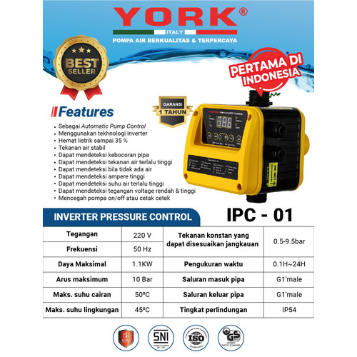 York Automatic Inverter Pressure Control IPC 01