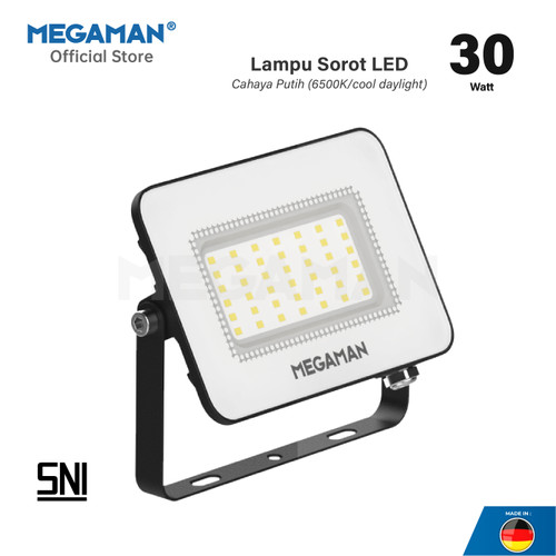 Lampu Sorot Proyek LED 30 Watt Flodlight Megaman ZDL3014 Putih 6500K