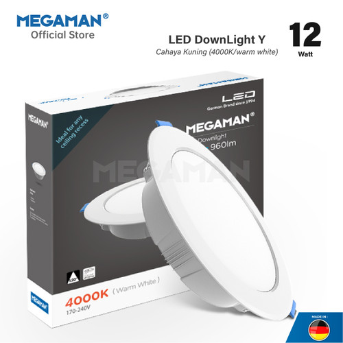 Lampu Plafon LED Downlight Megaman 12 Watt  MQTL1119-Y