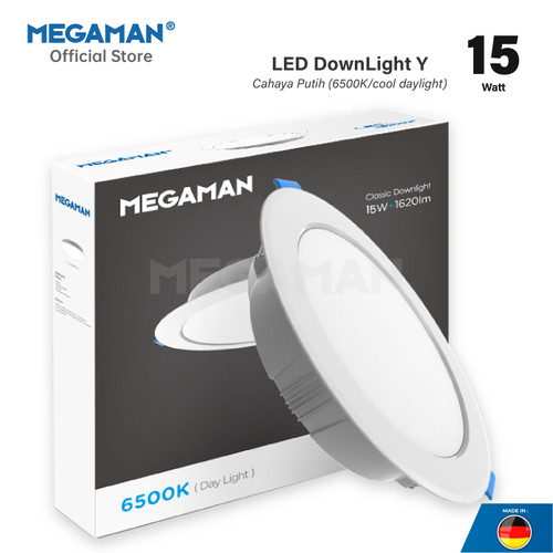 Lampu Plafon LED 15 Watt Downlight Megaman Y MQTL1119