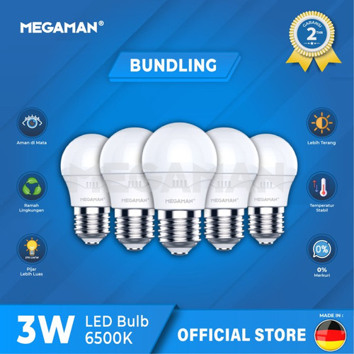 Lampu LED 3 Watt Megaman YTA50Z1 5 PCS